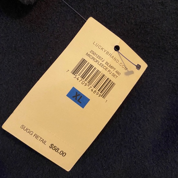 Lucky Brand micro fleece pajama top - Picture 2 of 3